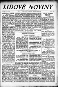Lidov noviny z 15.7.1922, edice 2, strana 1