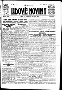 Lidov noviny z 15.8.1917, edice 1, strana 1