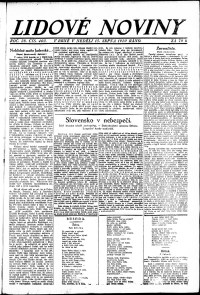 Lidov noviny z 15.8.1920, edice 1, strana 1