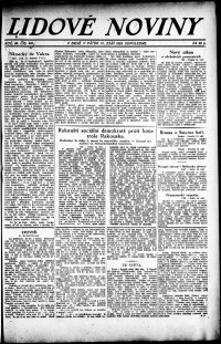 Lidov noviny z 15.9.1922, edice 2, strana 1