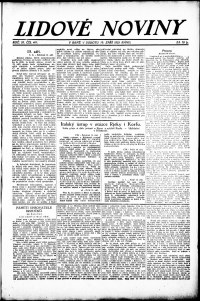 Lidov noviny z 15.9.1923, edice 1, strana 1