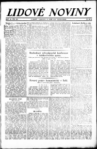 Lidov noviny z 15.9.1923, edice 2, strana 1