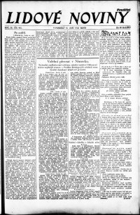 Lidov noviny z 15.9.1930, edice 1, strana 1