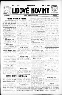Lidov noviny z 15.10.1919, edice 2, strana 1