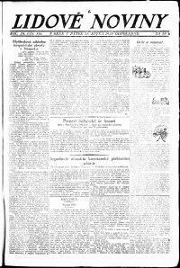Lidov noviny z 15.10.1920, edice 2, strana 1