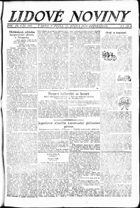 Lidov noviny z 15.10.1920, edice 3, strana 1