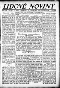 Lidov noviny z 15.11.1920, edice 3, strana 1