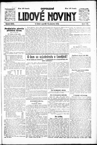 Lidov noviny z 15.12.1919, edice 2, strana 1