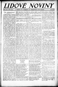 Lidov noviny z 15.12.1920, edice 1, strana 1