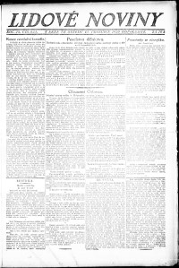 Lidov noviny z 15.12.1920, edice 3, strana 1