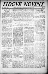 Lidov noviny z 15.12.1921, edice 2, strana 1