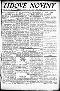 Lidov noviny z 16.1.1921, edice 1, strana 1