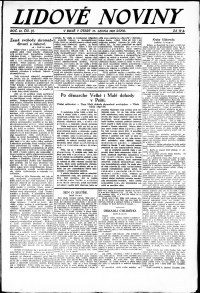 Lidov noviny z 16.1.1923, edice 1, strana 1