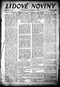 Lidov noviny z 16.1.1924, edice 1, strana 1