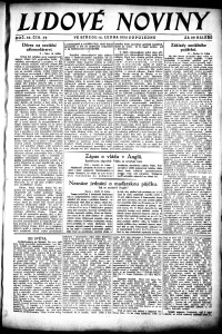 Lidov noviny z 16.1.1924, edice 2, strana 1