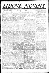 Lidov noviny z 16.3.1920, edice 2, strana 1