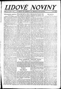 Lidov noviny z 16.3.1921, edice 1, strana 1