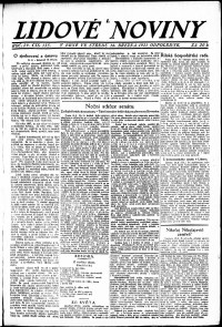 Lidov noviny z 16.3.1921, edice 2, strana 1