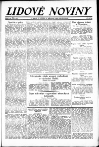 Lidov noviny z 16.3.1923, edice 2, strana 1