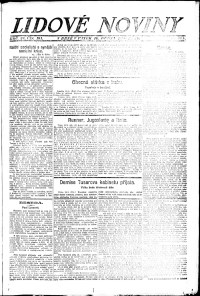 Lidov noviny z 16.4.1920, edice 1, strana 1