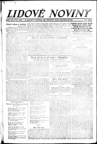 Lidov noviny z 16.4.1920, edice 2, strana 1