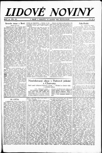 Lidov noviny z 16.4.1923, edice 2, strana 1