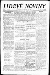Lidov noviny z 16.4.1924, edice 1, strana 1
