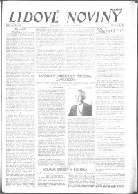 Lidov noviny z 16.5.1932, edice 1, strana 1
