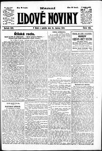 Lidov noviny z 16.6.1917, edice 1, strana 1