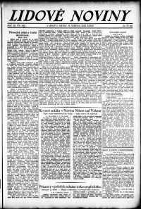 Lidov noviny z 16.6.1922, edice 1, strana 1