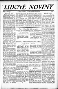 Lidov noviny z 16.6.1923, edice 2, strana 1