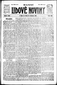 Lidov noviny z 16.7.1919, edice 1, strana 1