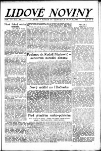 Lidov noviny z 16.7.1920, edice 2, strana 1