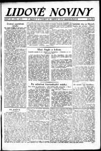 Lidov noviny z 16.8.1921, edice 1, strana 1