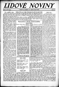 Lidov noviny z 16.8.1922, edice 1, strana 1