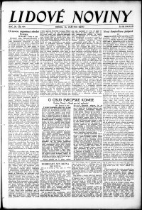 Lidov noviny z 16.9.1931, edice 1, strana 1