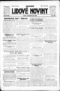 Lidov noviny z 16.10.1919, edice 2, strana 1