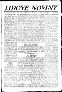 Lidov noviny z 16.10.1920, edice 2, strana 1