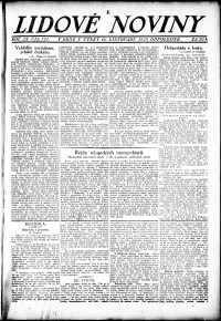 Lidov noviny z 16.11.1920, edice 2, strana 1