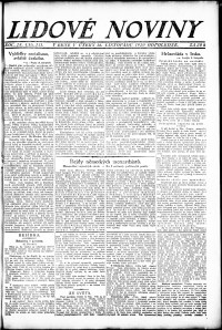 Lidov noviny z 16.11.1920, edice 3, strana 1
