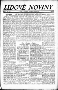 Lidov noviny z 16.11.1923, edice 1, strana 1