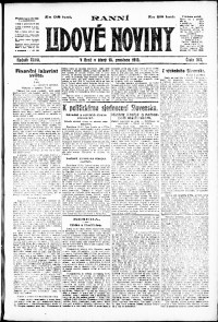 Lidov noviny z 16.12.1919, edice 2, strana 1