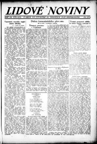 Lidov noviny z 16.12.1920, edice 1, strana 1