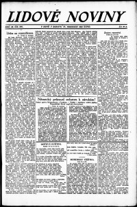 Lidov noviny z 16.12.1922, edice 1, strana 1