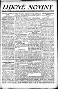 Lidov noviny z 17.1.1920, edice 2, strana 1