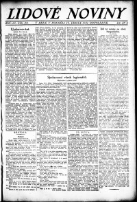 Lidov noviny z 17.1.1921, edice 3, strana 1