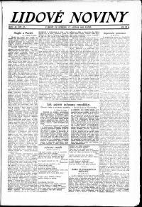 Lidov noviny z 17.1.1923, edice 1, strana 1