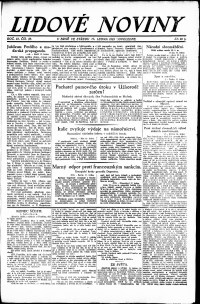 Lidov noviny z 17.1.1923, edice 2, strana 1