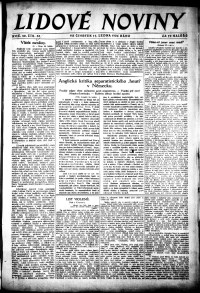Lidov noviny z 17.1.1924, edice 2, strana 1
