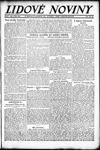 Lidov noviny z 17.2.1920, edice 2, strana 1